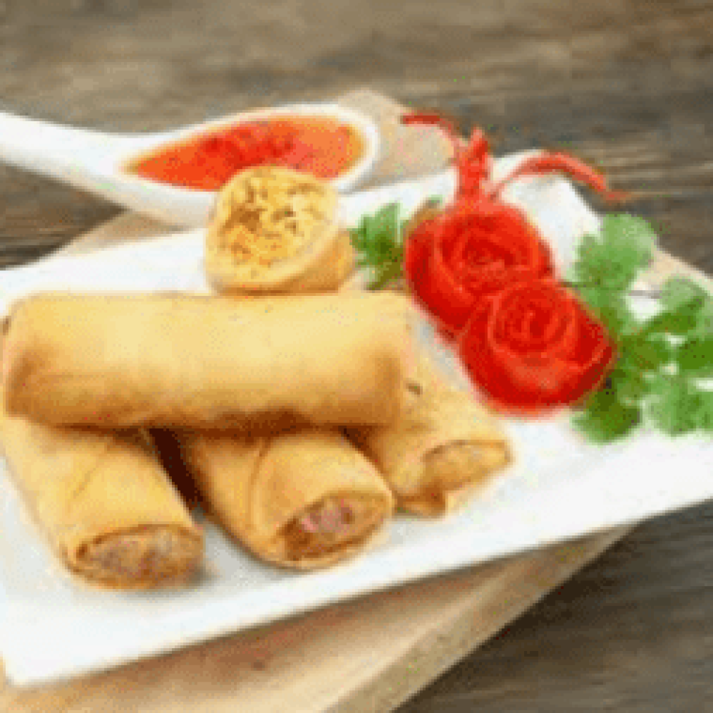 Crispy Vegeterian Spring Rolls - $6.95